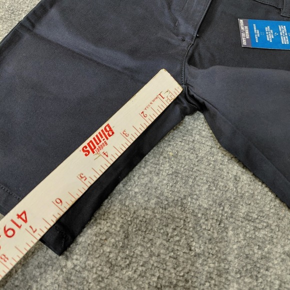 Nautica Navy Blue Girls School Uniform Shorts Size 7 Bermuda Skinny Adjustable - Picture 12 of 13